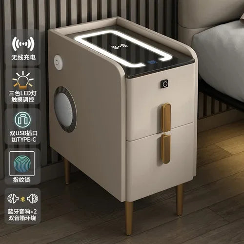 Modern Bedside Table Smart Dresser Created Luxury Vanity Desk