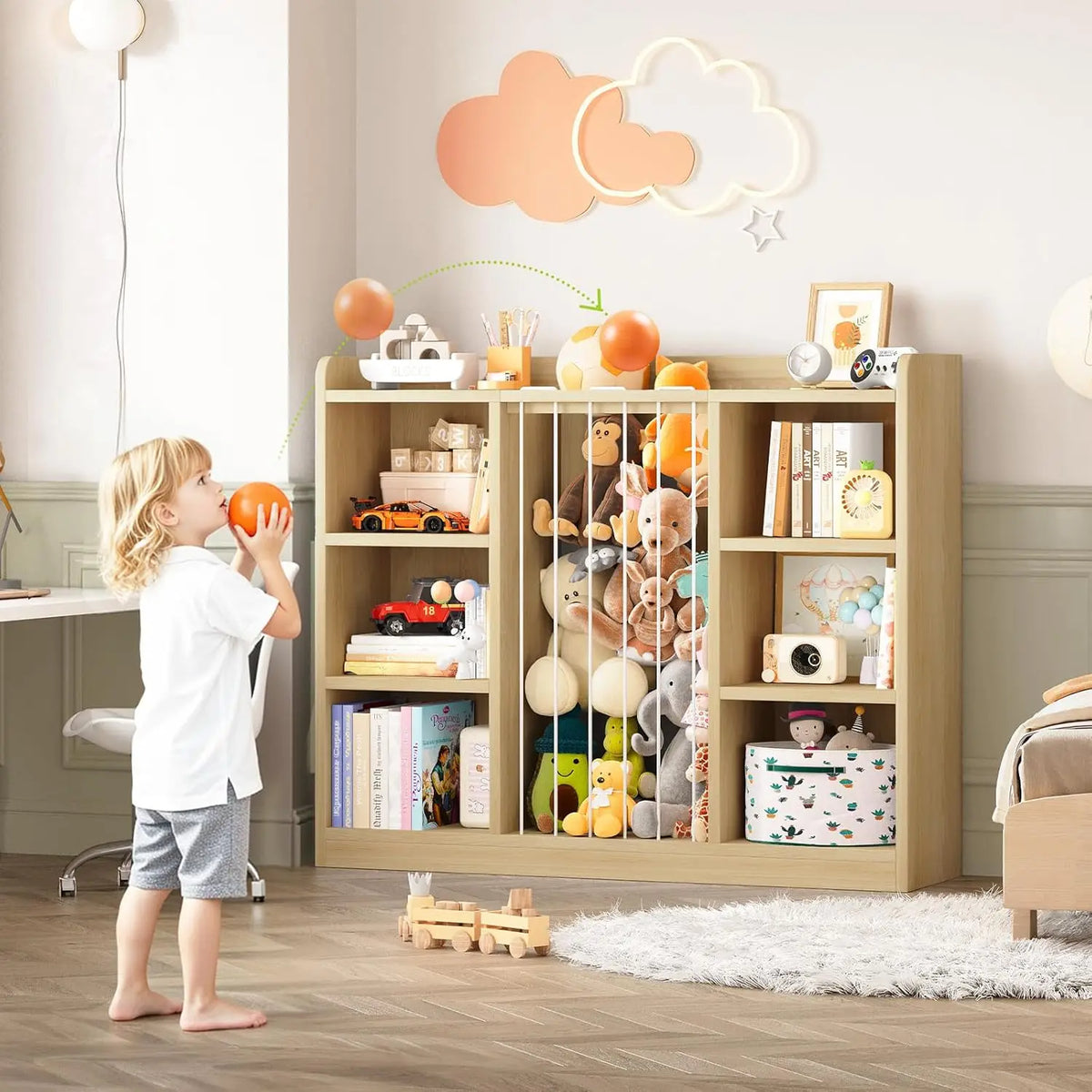 Toy Organizer 2-in-1 - Stuffed Animal Storage
