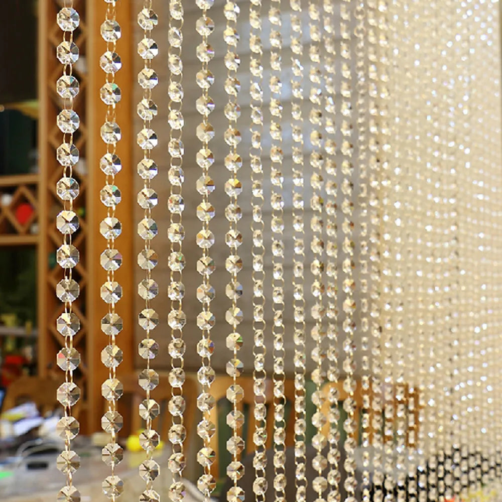 Luxury Fashion Crystal Curtain Glass Beads Decor