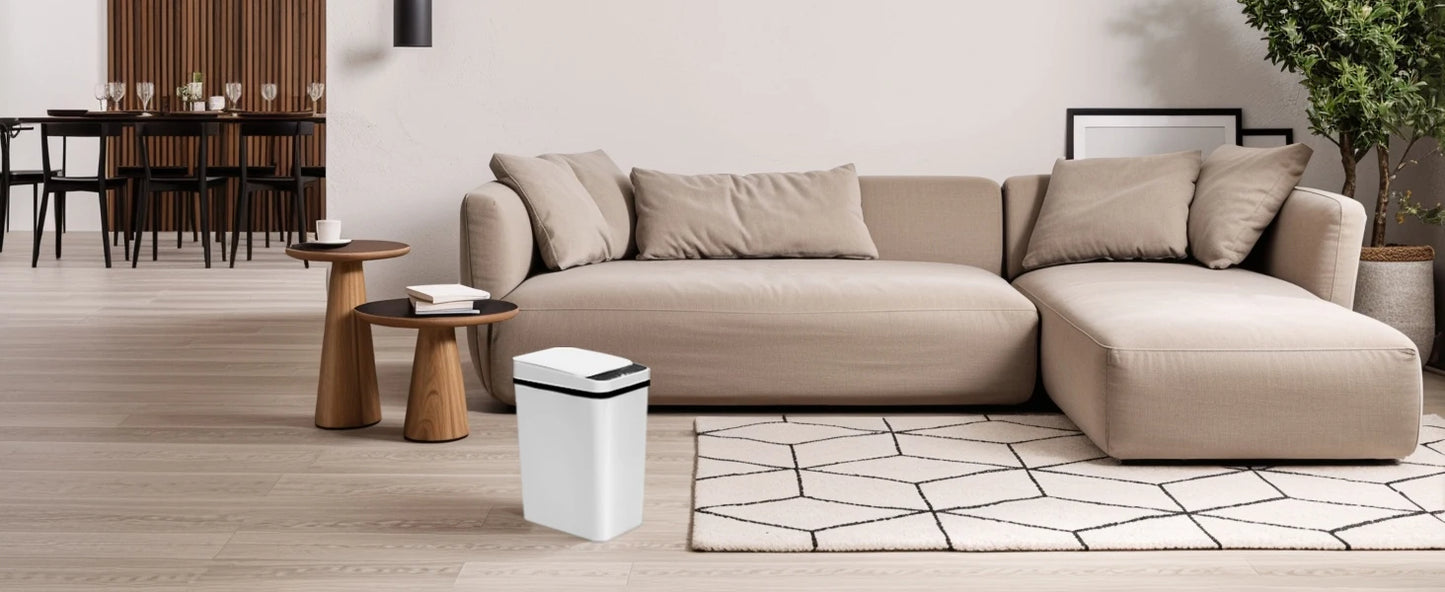 2 Pack 12L Automatic Trash Cans Touch Motion Sensor