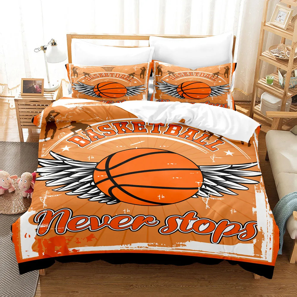 Sports 3D Printed Duvet Cover Set
