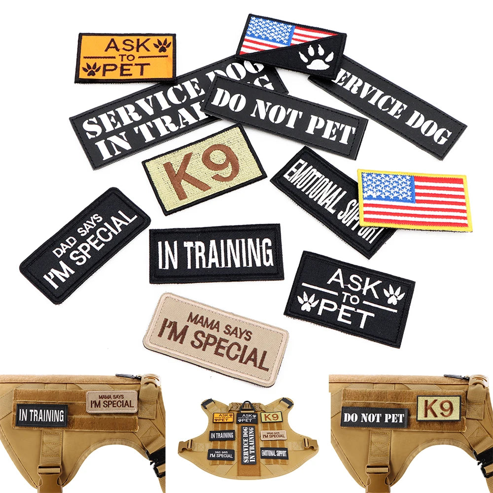 12 Pieces Tactical Patch Bundle Personalized Patches For Dogs
