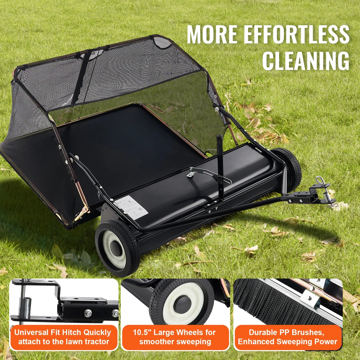 Heavy Duty Leaf Grass Collector Adjustable Height