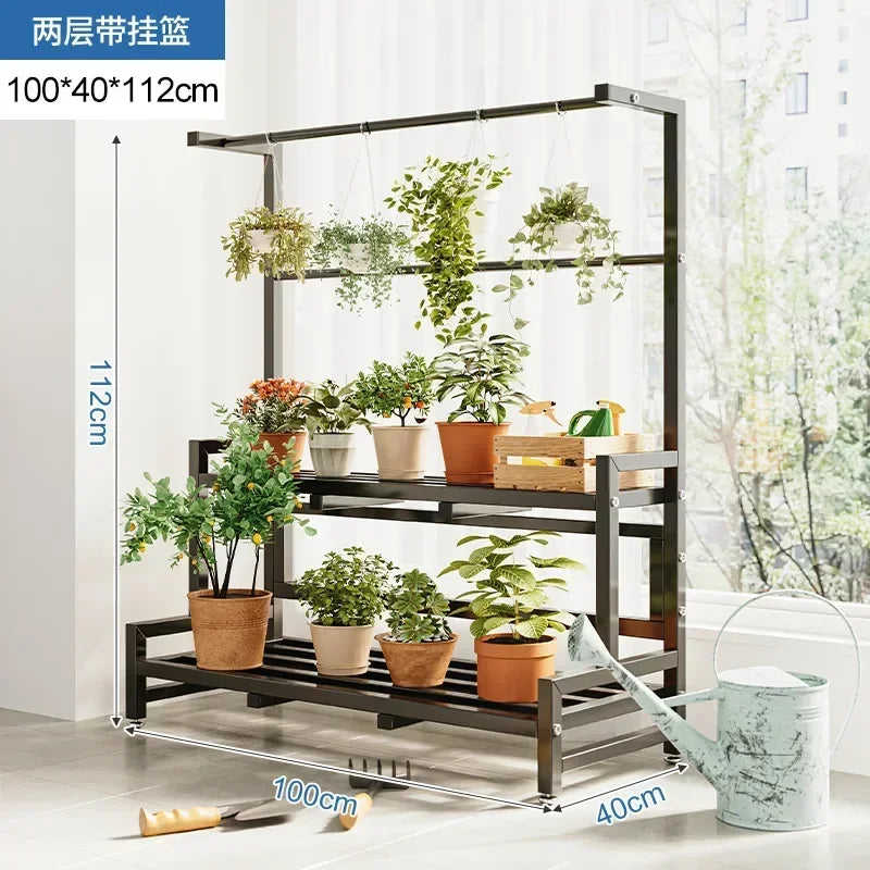 Universal Outdoor Metal Square Plant Rack