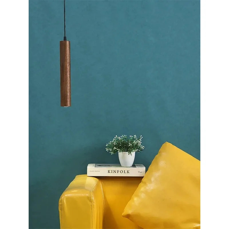 Modern Minimalist Wooden LED Pendant Light
