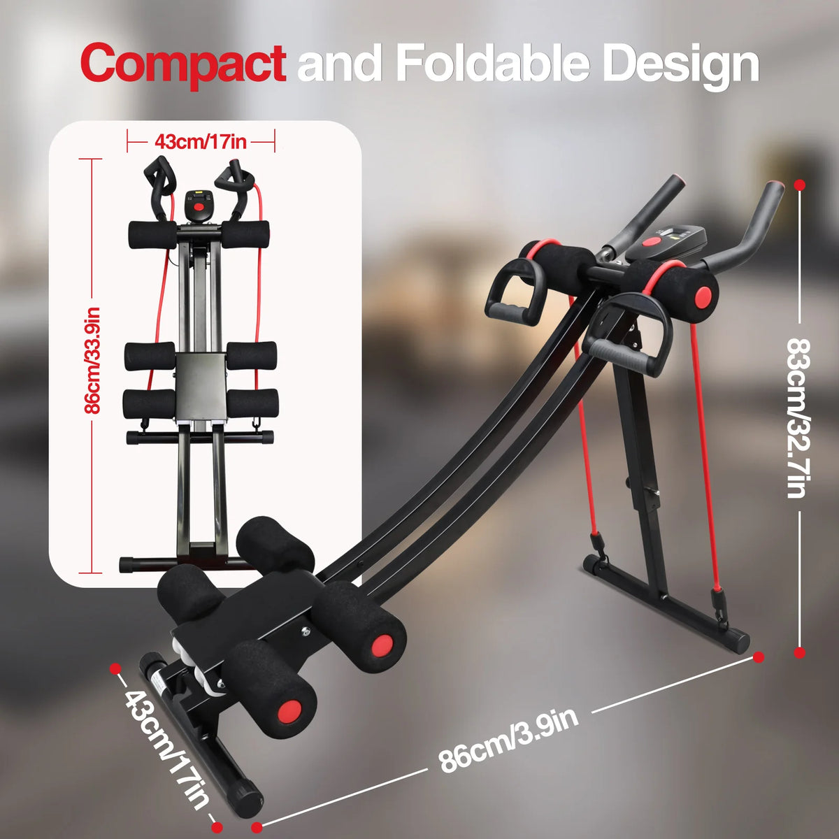 Foldable Ab Machine Ab Workout Equipment