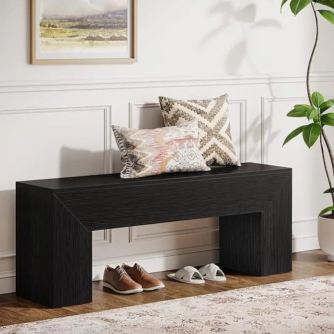 Wooden Entryway Bench