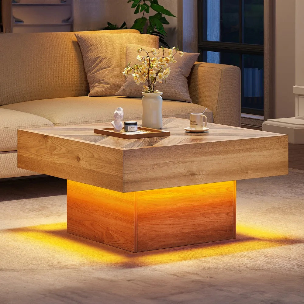 Square LED Coffee Table
