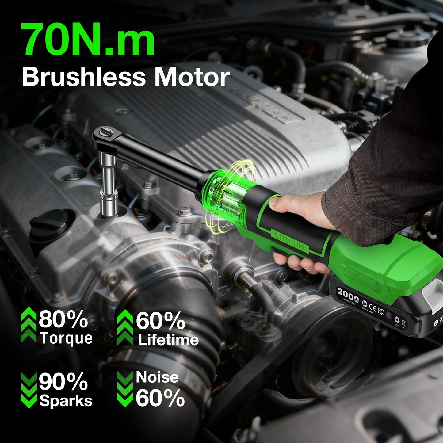 Electric Wrench Car Dismantling Power Tool