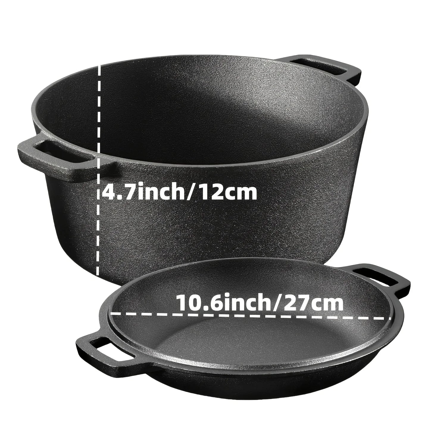 Heavy-Duty Cast Iron Skillet Set