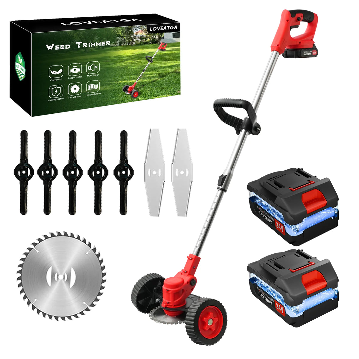 3-in-1 Cordless Grass Trimmer