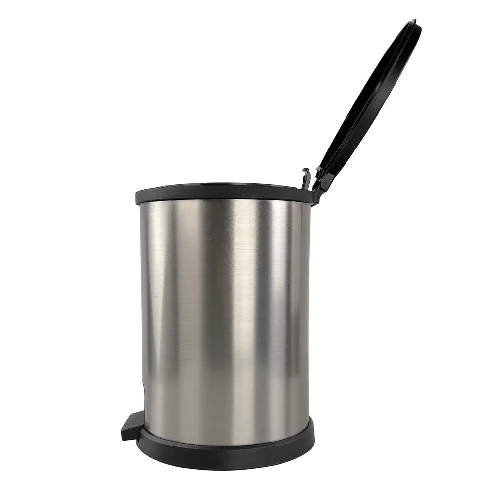 Round Touchless Wastebasket Plastic Step Trash Can