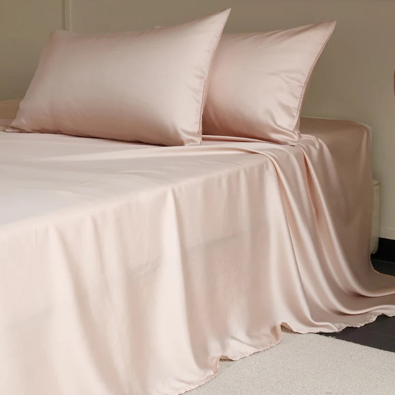 Silky Bedding Set Luxury Fitted Sheet