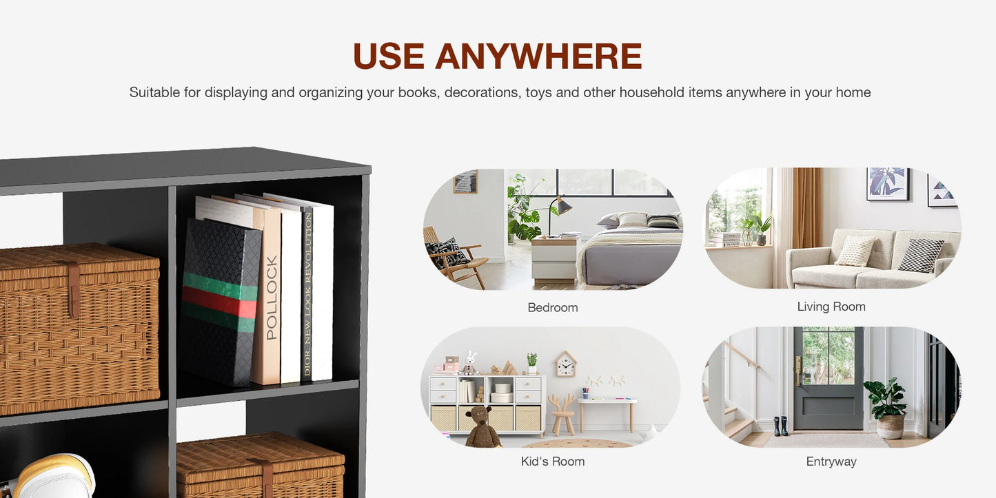 Wooden Cube Storage Organizer