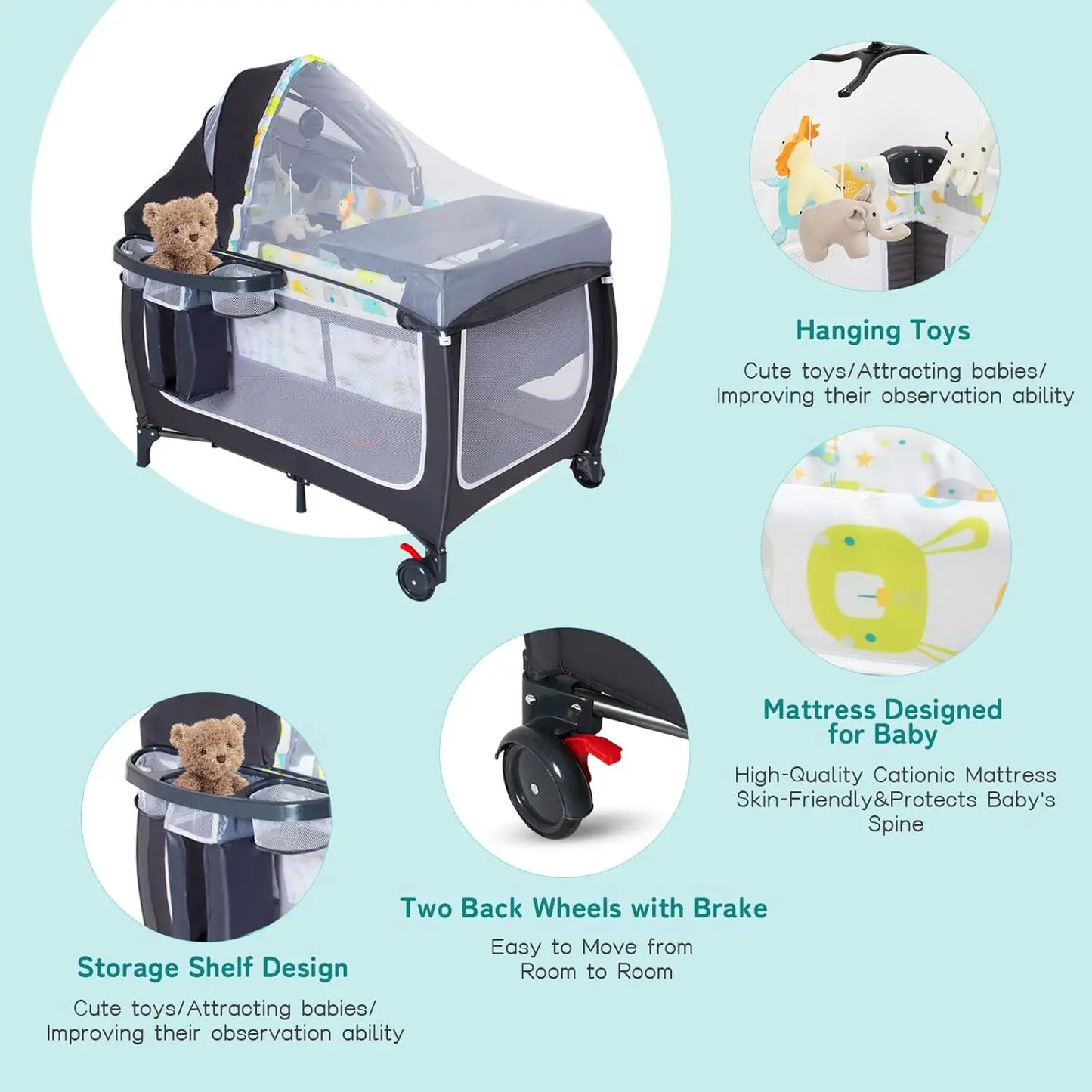 Portable Baby Crib