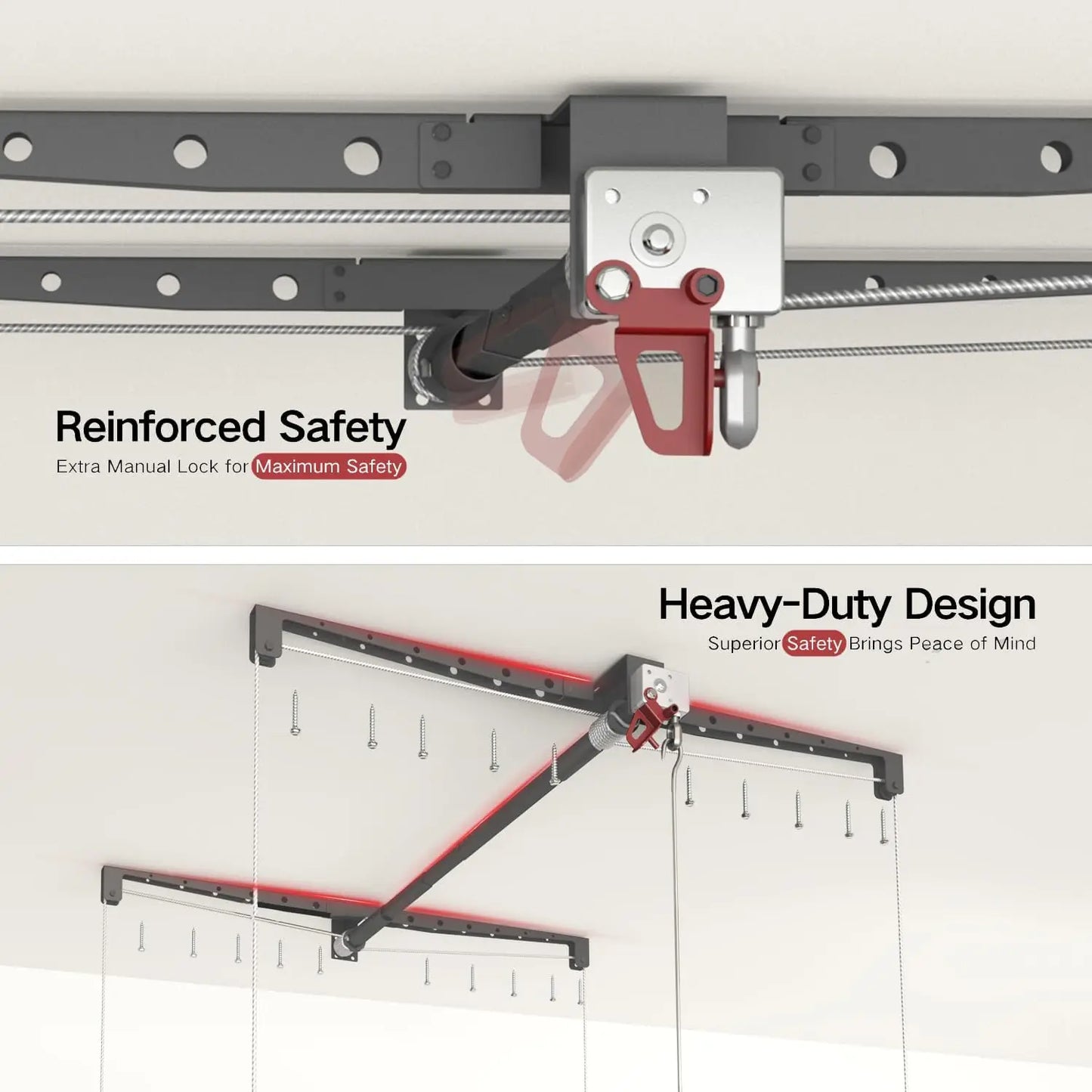 Heavy-duty Overhead Garage Storage Rack