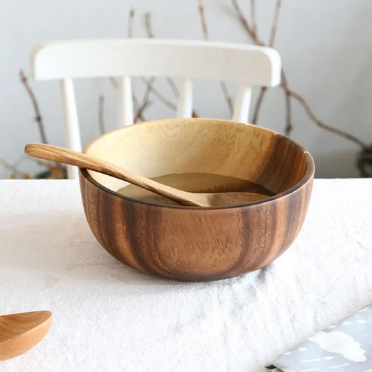Practical Wooden Soup Bowl