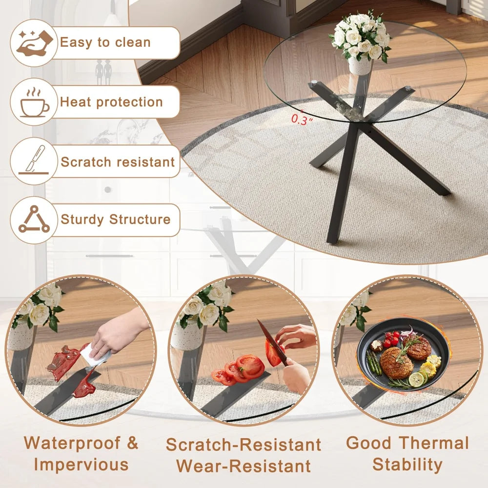 Round Dining Table Set