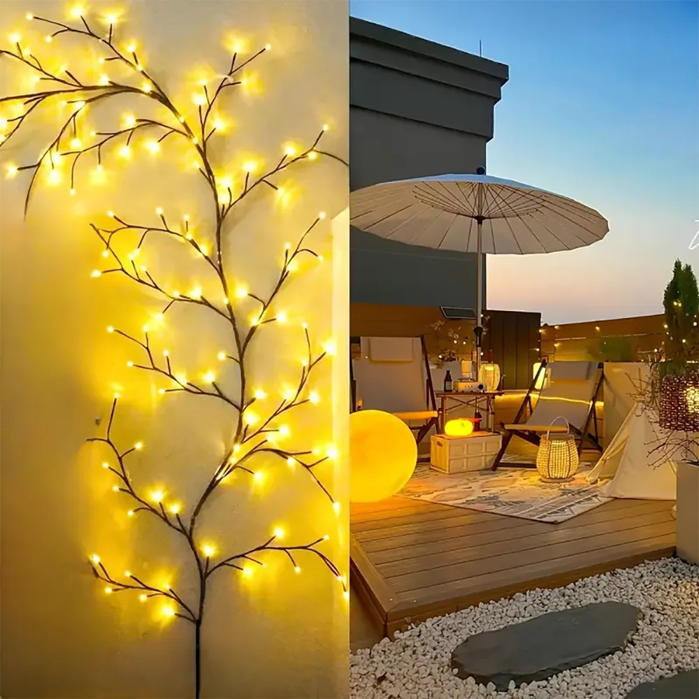LED Solar Waterproof Garland Tree Branch and Vine Light