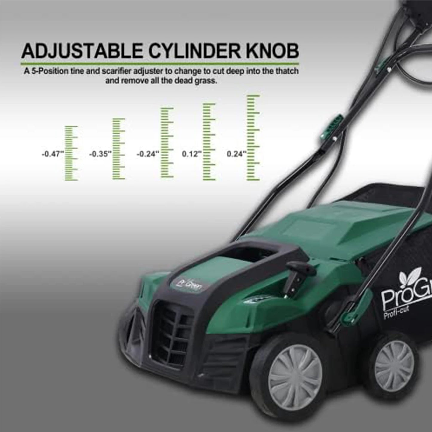 2-in-1 Electric Garden Scarifier & Dethatcher