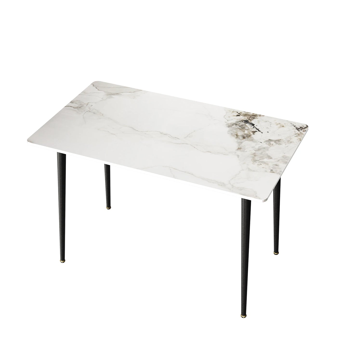 Rectangular Dining Table with Metal Frame