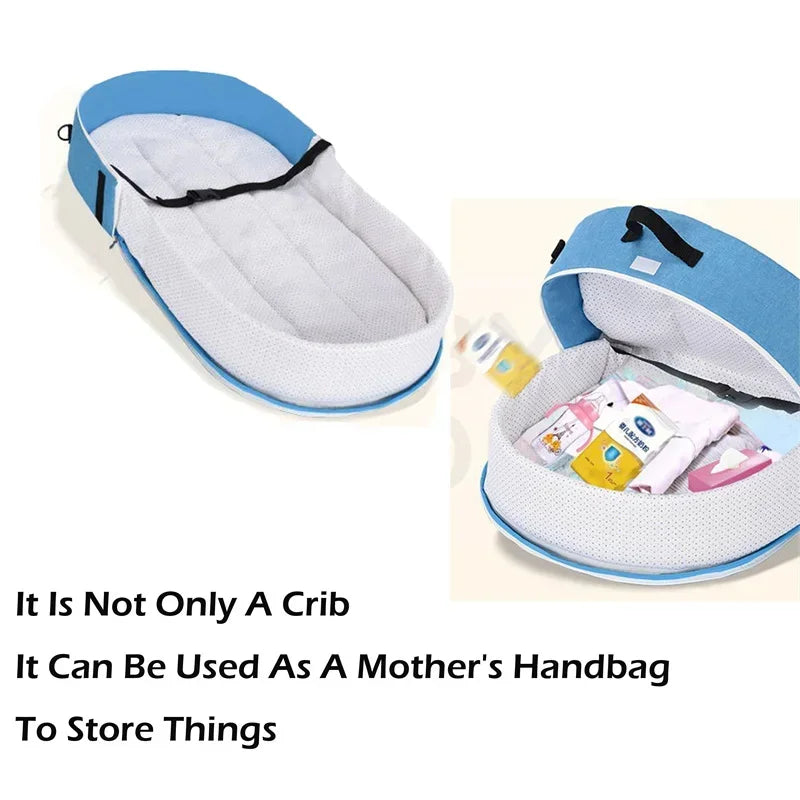 Portable Anti-Stress Bassinet Baby Bed