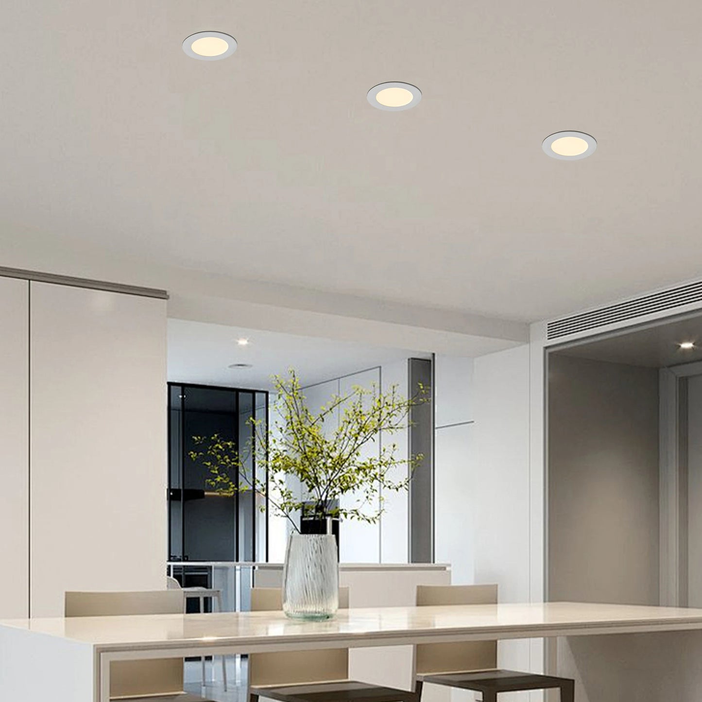 Recessed Lights with Dimmable Downlights