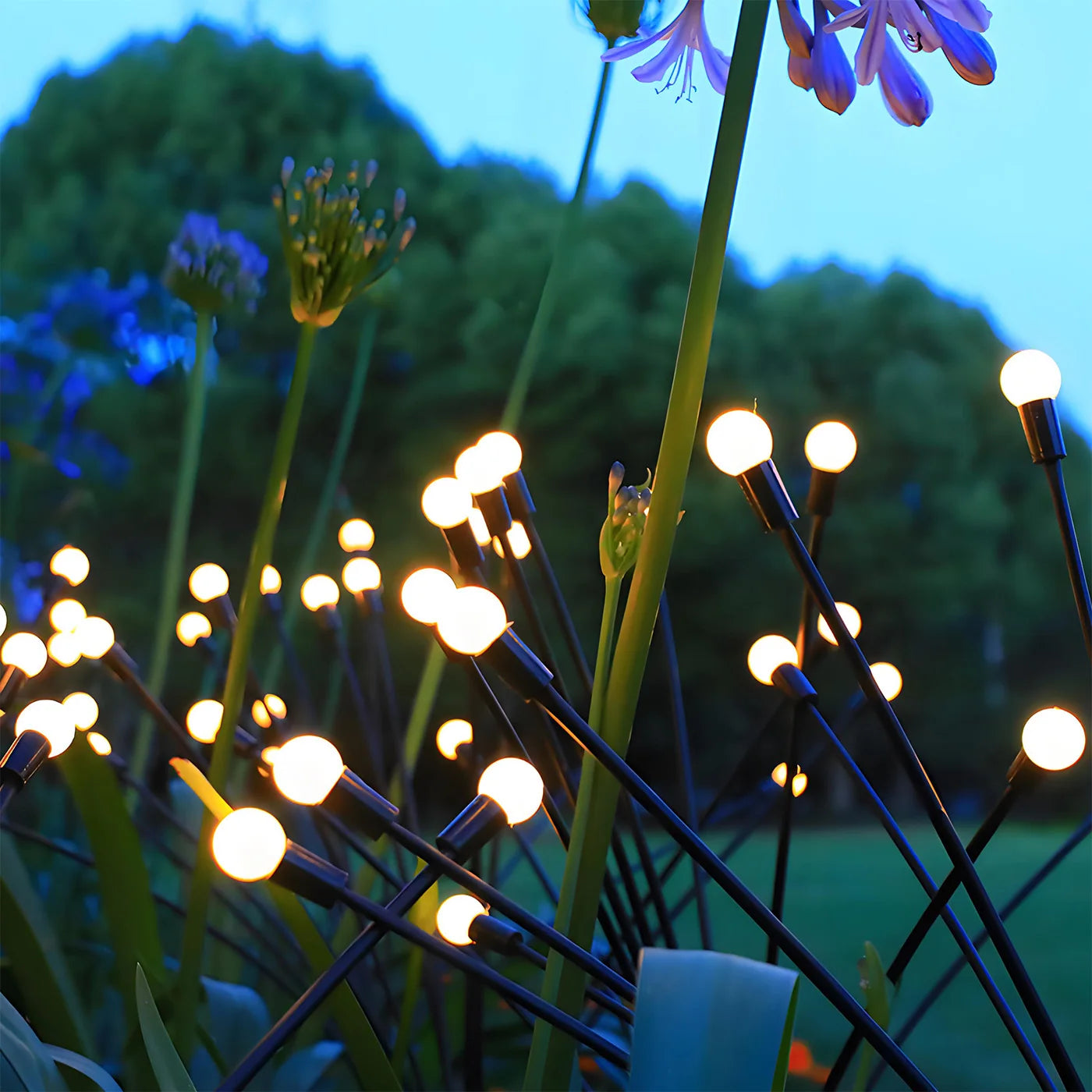 8-Head Solar Firefly Lights LED Solar