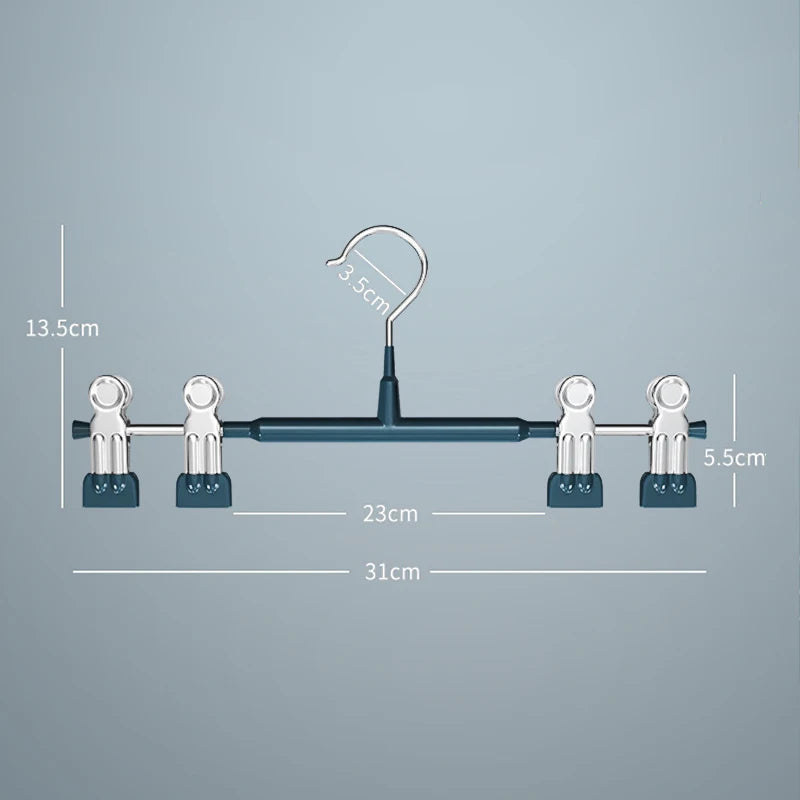 Pants/Skirts Adjustable Hangers with Clips Non-Slip Hangers
