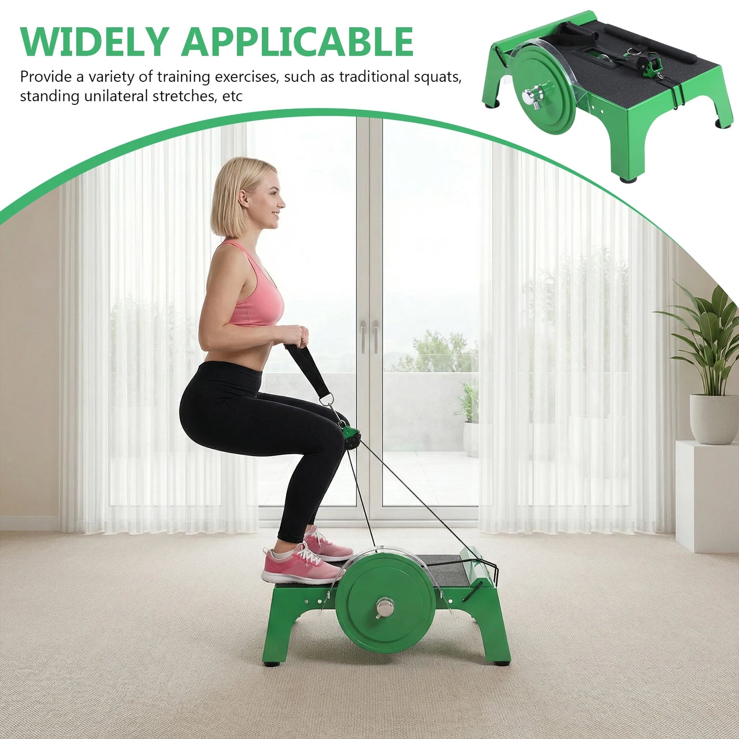 Flywheel Trainer with Adjustable Length Strap