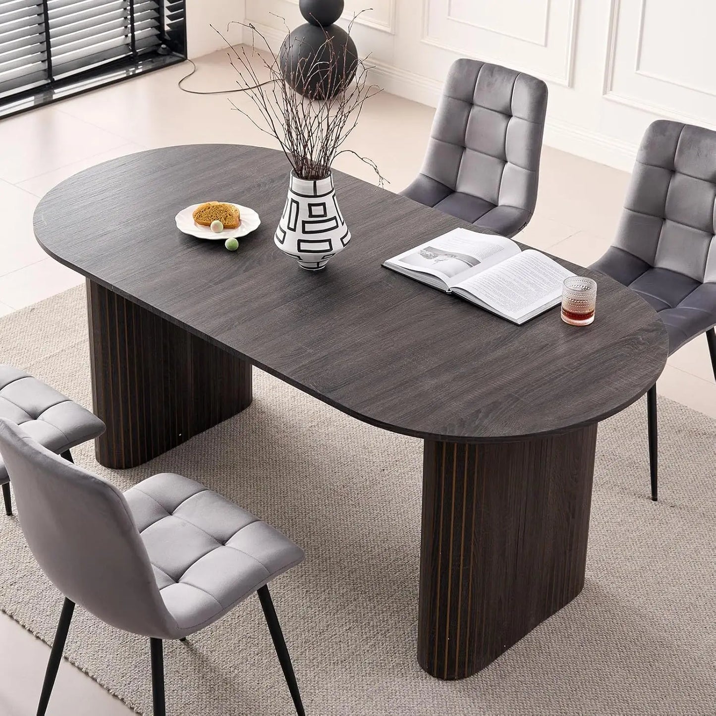 Oval Dinner Table (Only Table),