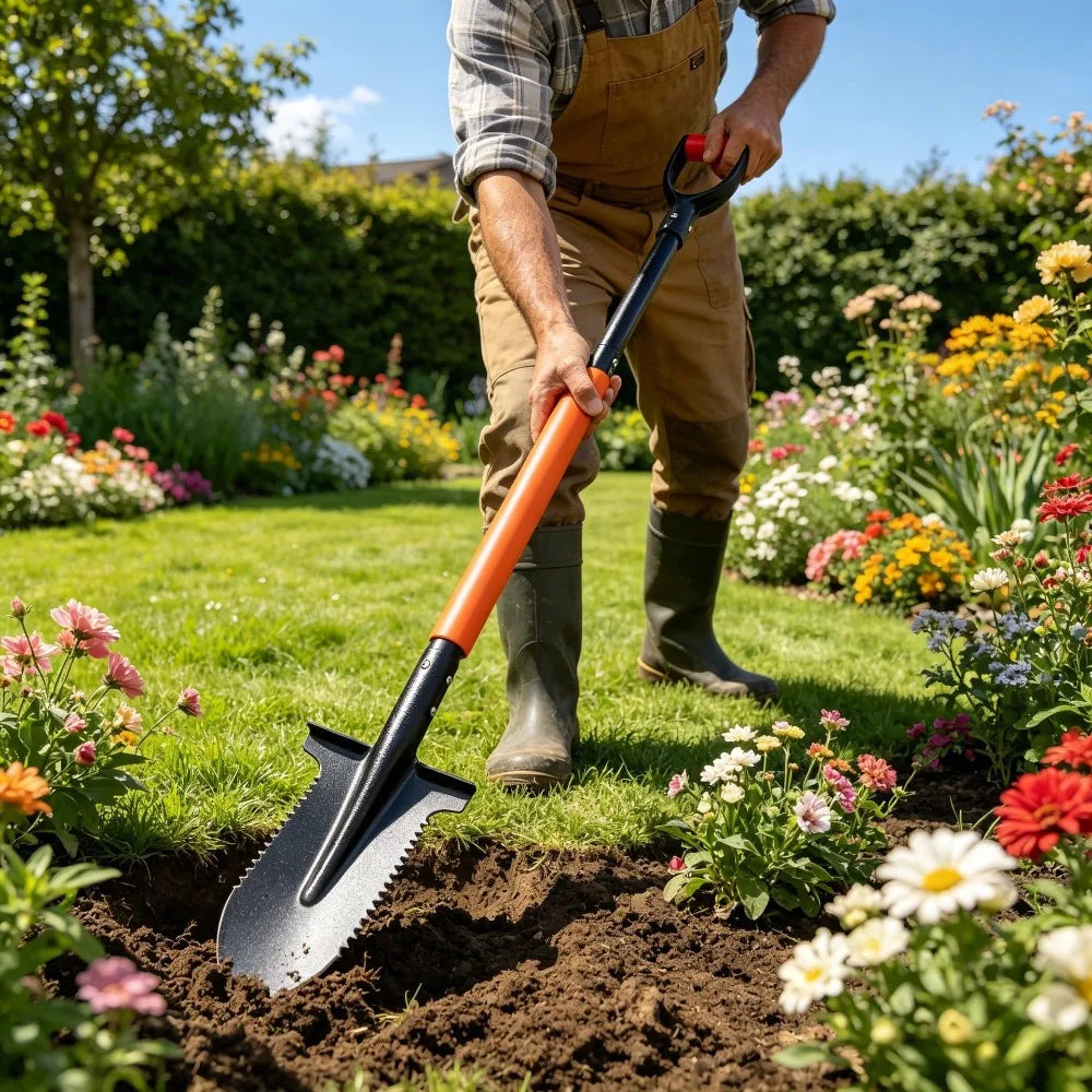 Multi‑Purpose Removable Handle Garden Digging Shovel