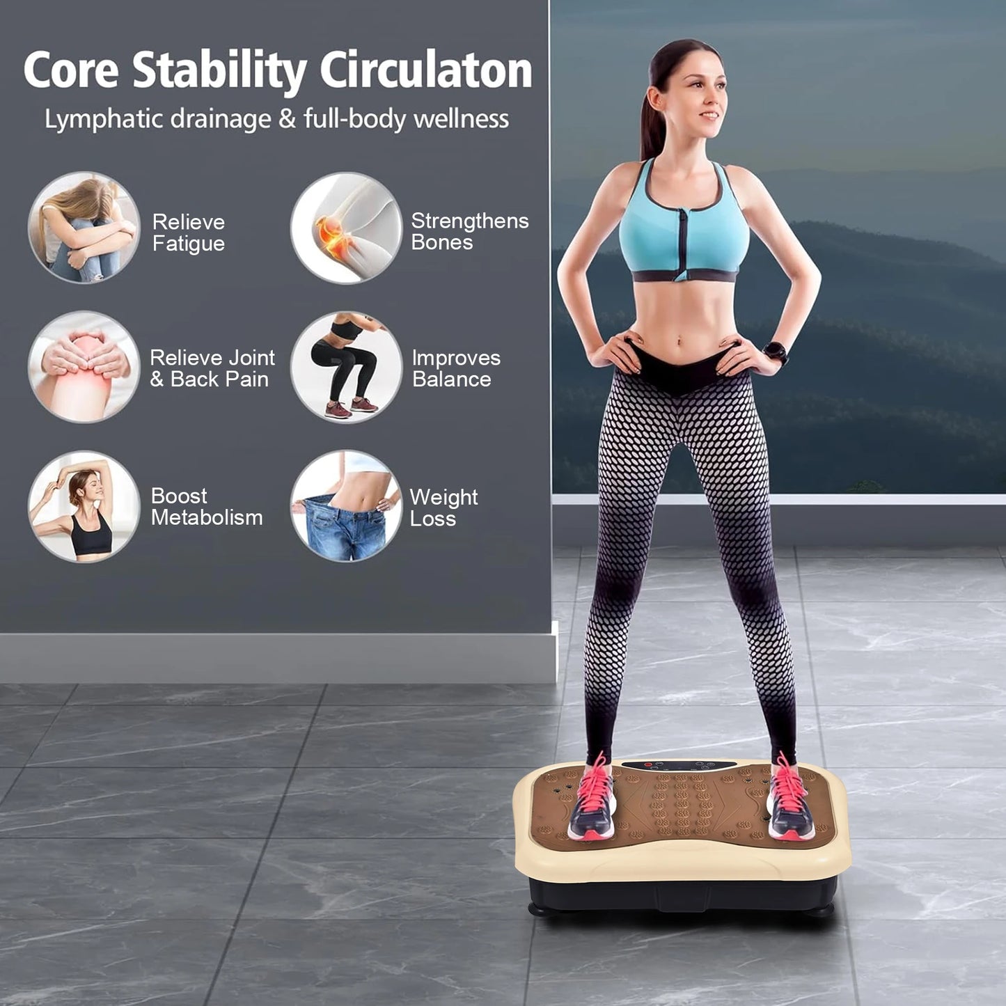 Body Electric Vibration Slimming Plate Tool