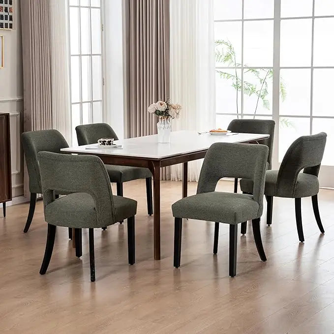 Modern Fabric Upholstered Dining Room Chairs