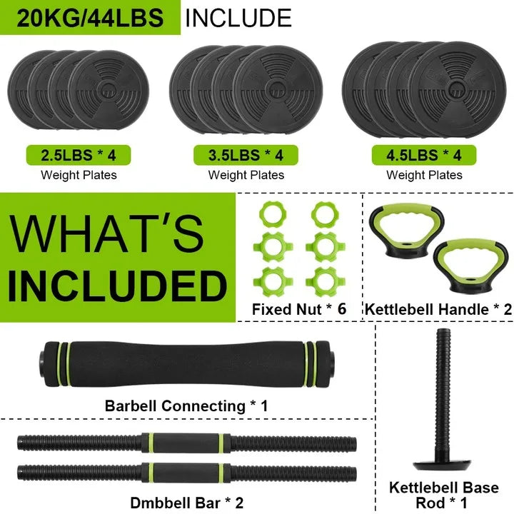4 In 1 Weight Dumbbell Set