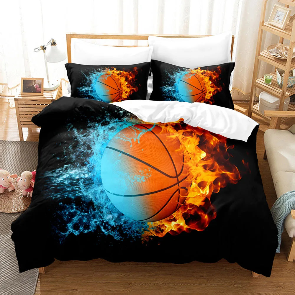Sports 3D Printed Duvet Cover Set