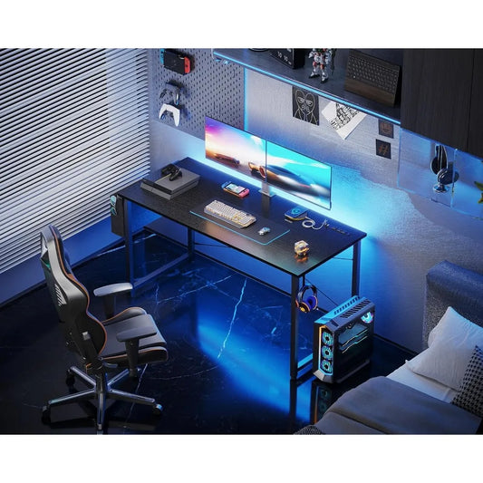 Small Desk with Power Outlets and USB Port
