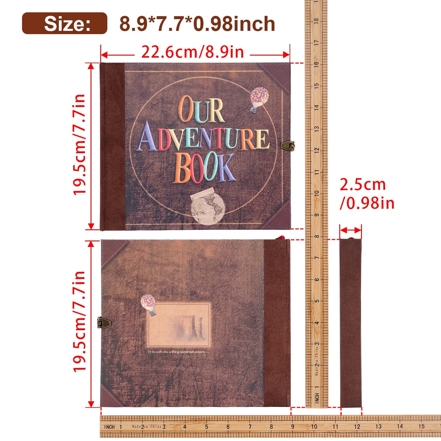 Our Adventure - DIY Handmade Photo Album Scrapbook