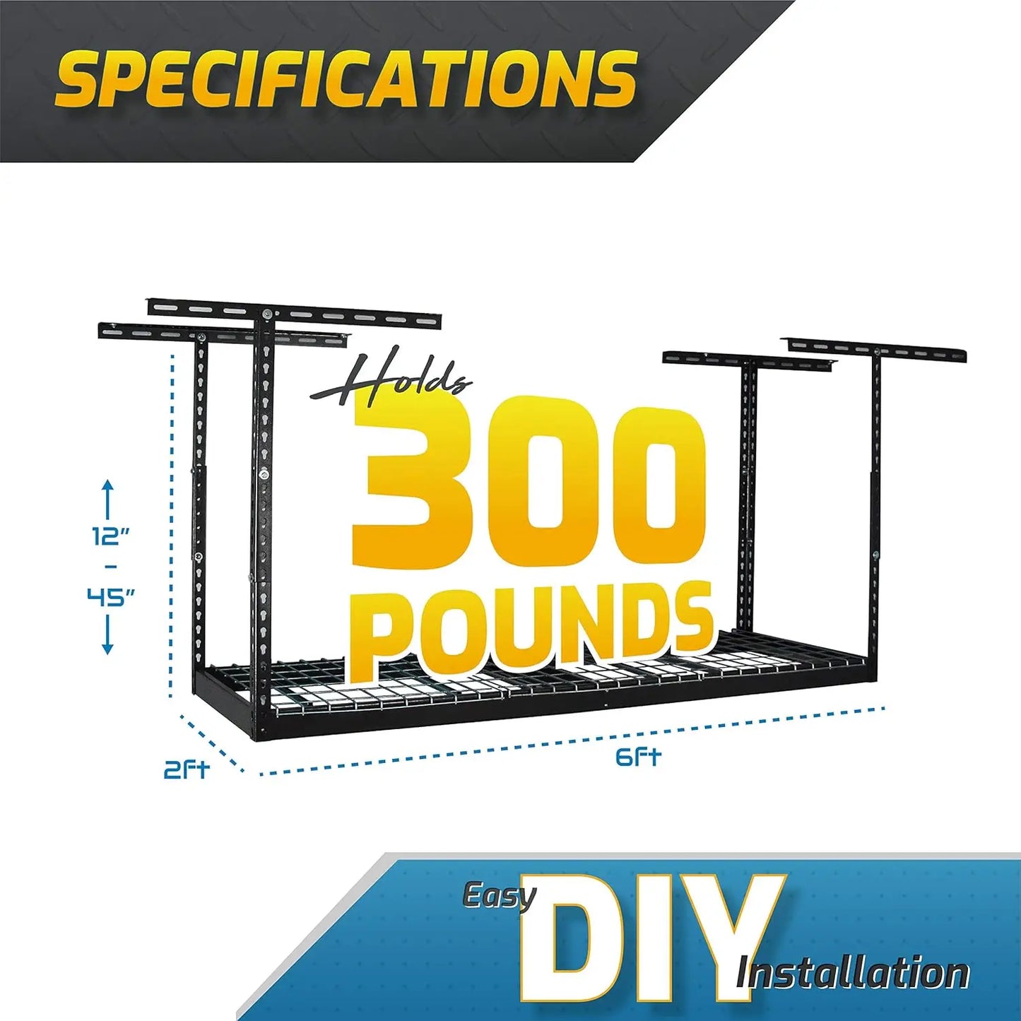 Overhead Garage Storage Rack