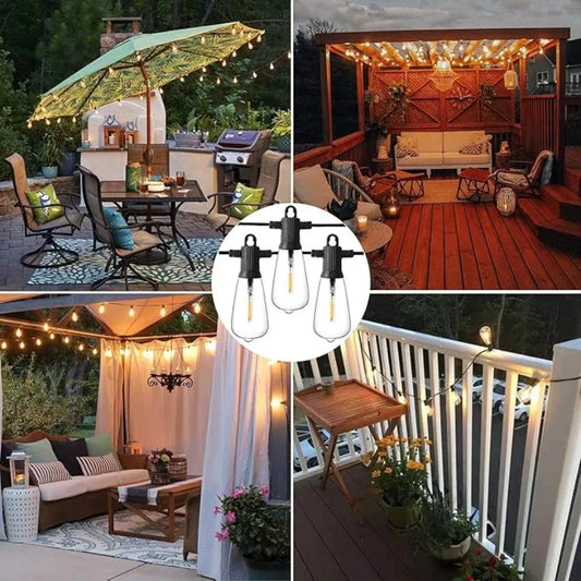 Patio String Lights Waterproof