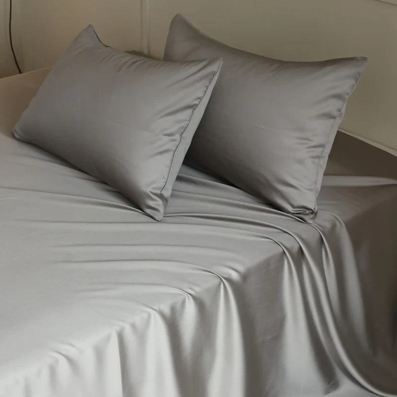 Silky Bedding Set Luxury Fitted Sheet