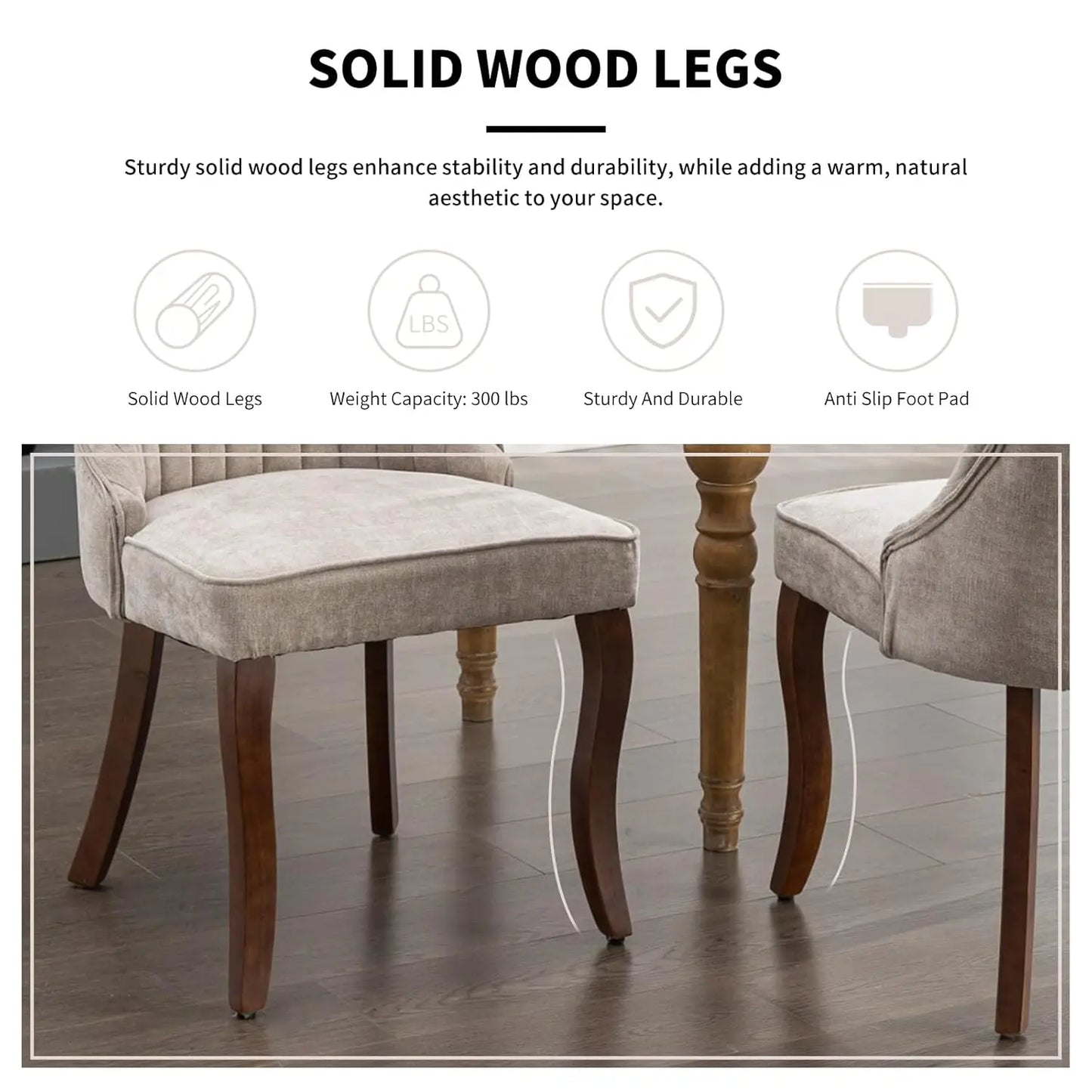 Velvet Upholstered Dining Chairs Set of 6 Mid Century