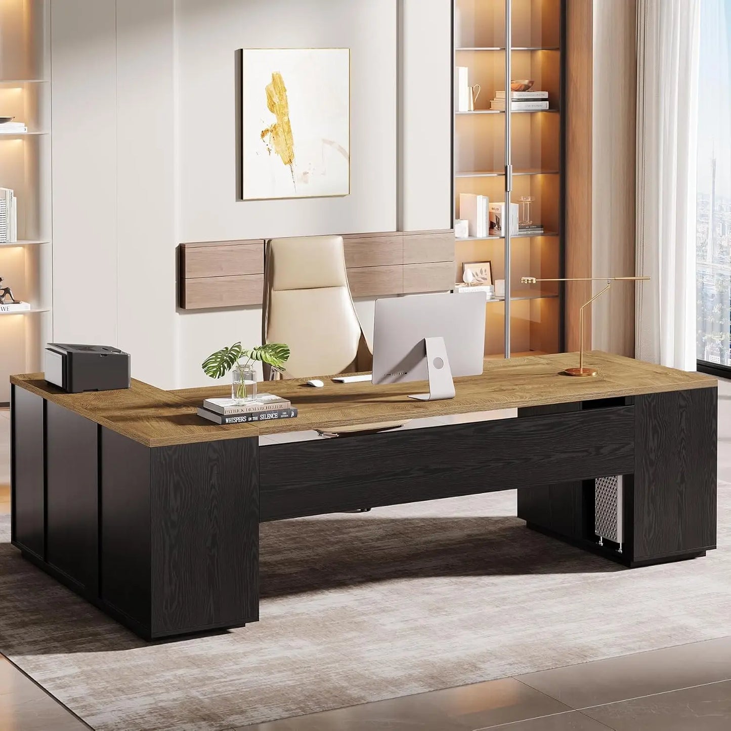 L-Shaped Executive Desk