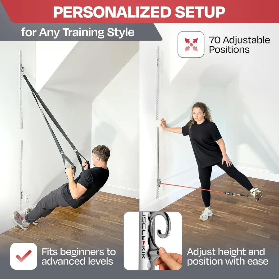 Aluminum Wall-Mounted Anchor Fitness System