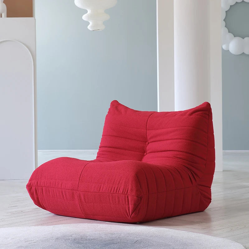 Teddy Fabric Bean Bag Comfy Lazy Floor Sofa