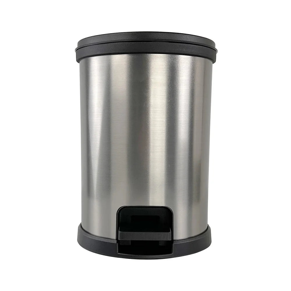 Round Touchless Wastebasket Plastic Step Trash Can