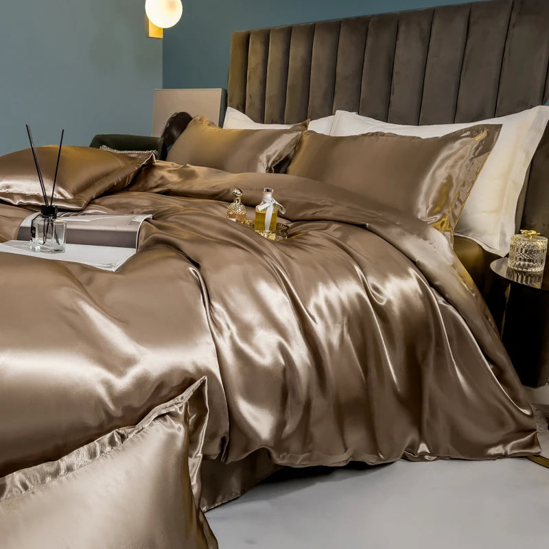 Solid Silk Bedding Set