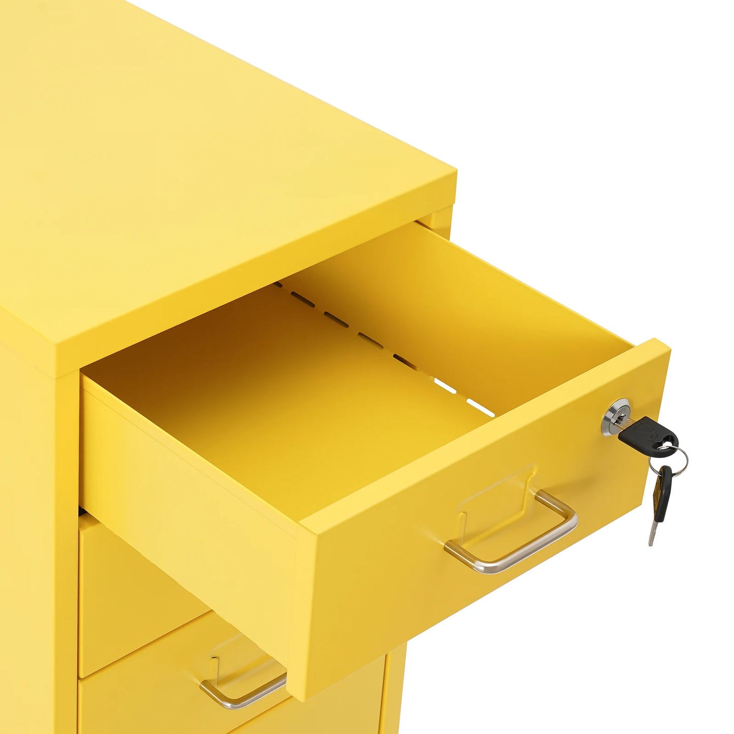 Lockable Rolling Metal File Cabinet