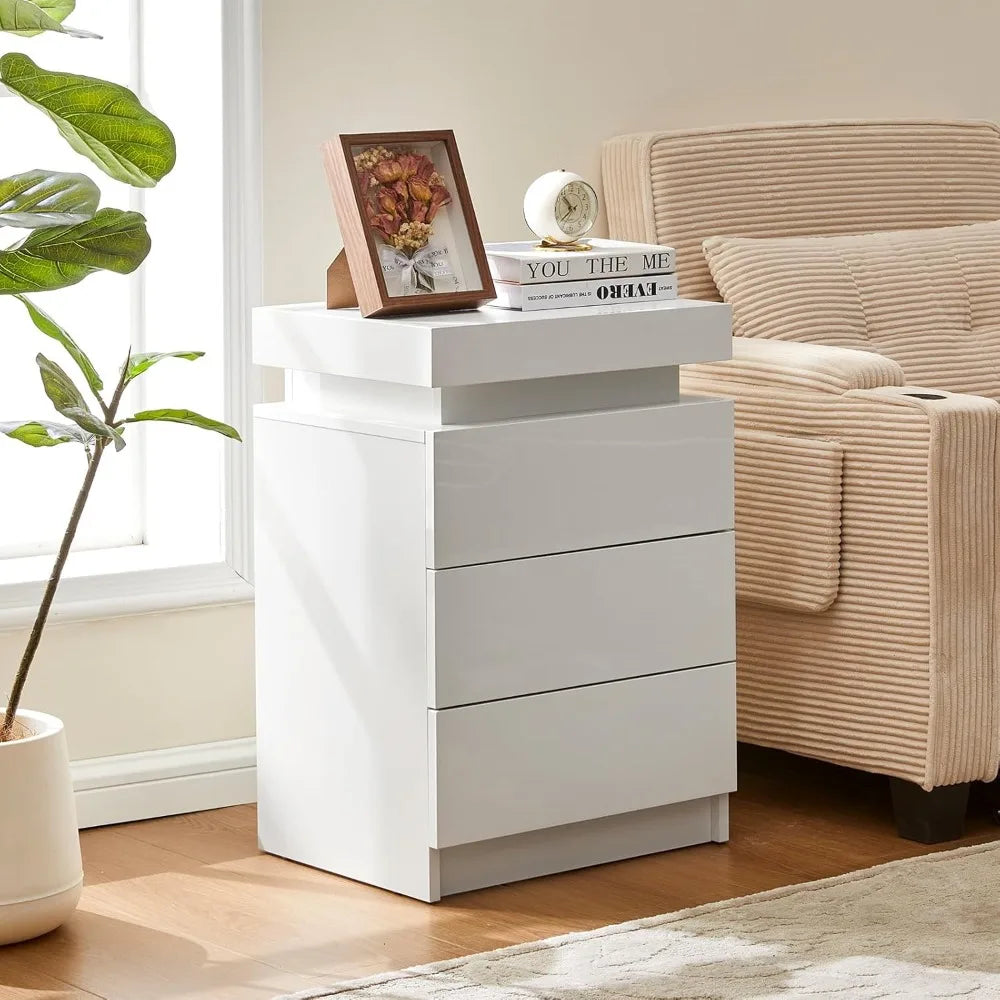 Nightstand with LED Light