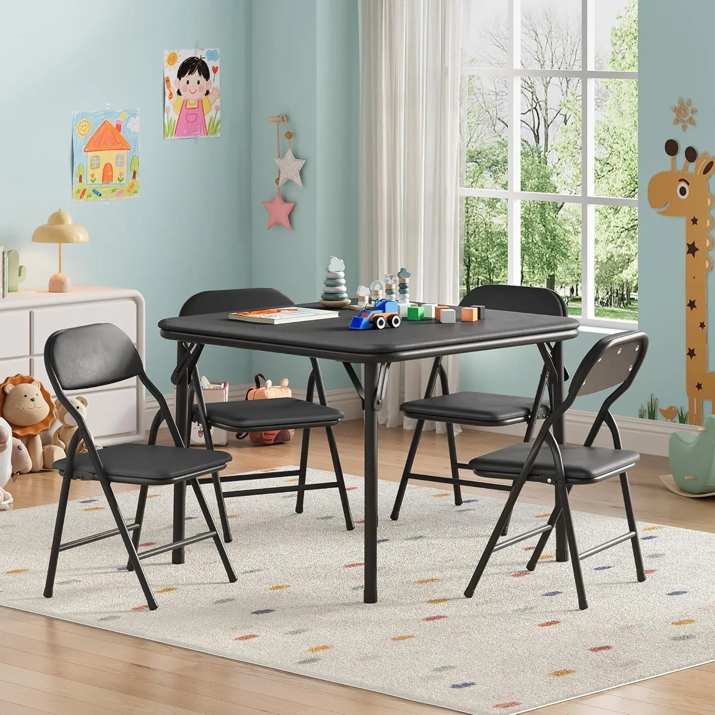 Folding Table and Chairs Set